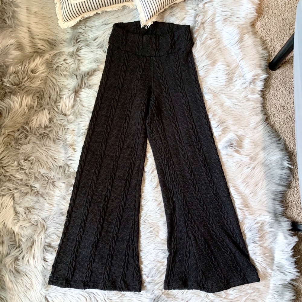 High waisted knit bells